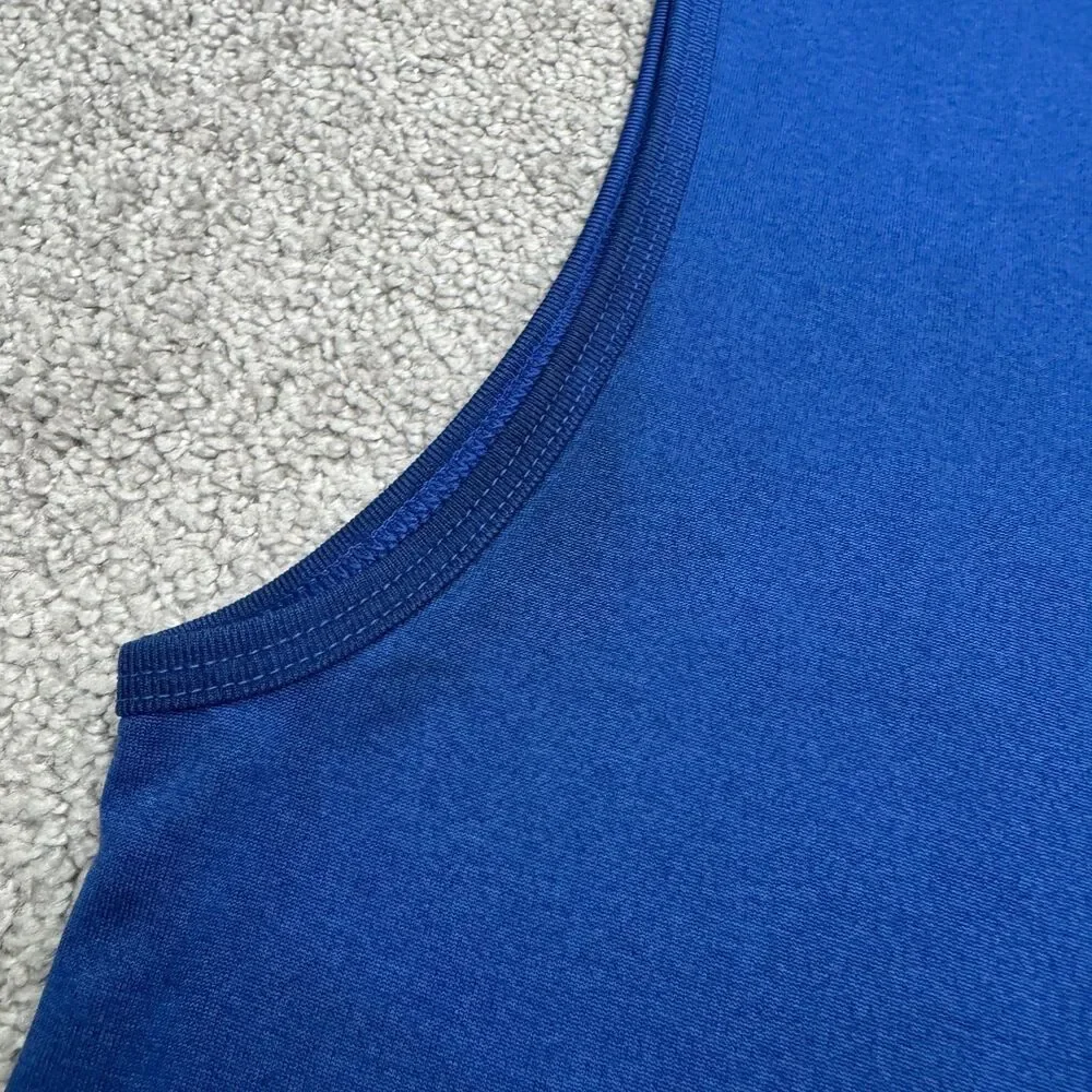 Nike Dri-FIT Sleeveless Training Tank Top Men XL Blue Active Shirt Swoosh GUC